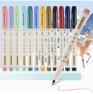 柔韵笔四季色手绘软头小楷秀丽笔
