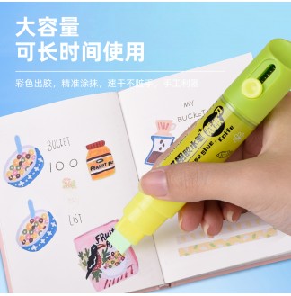 液体胶水笔裁纸刀10mm宽头胶水笔